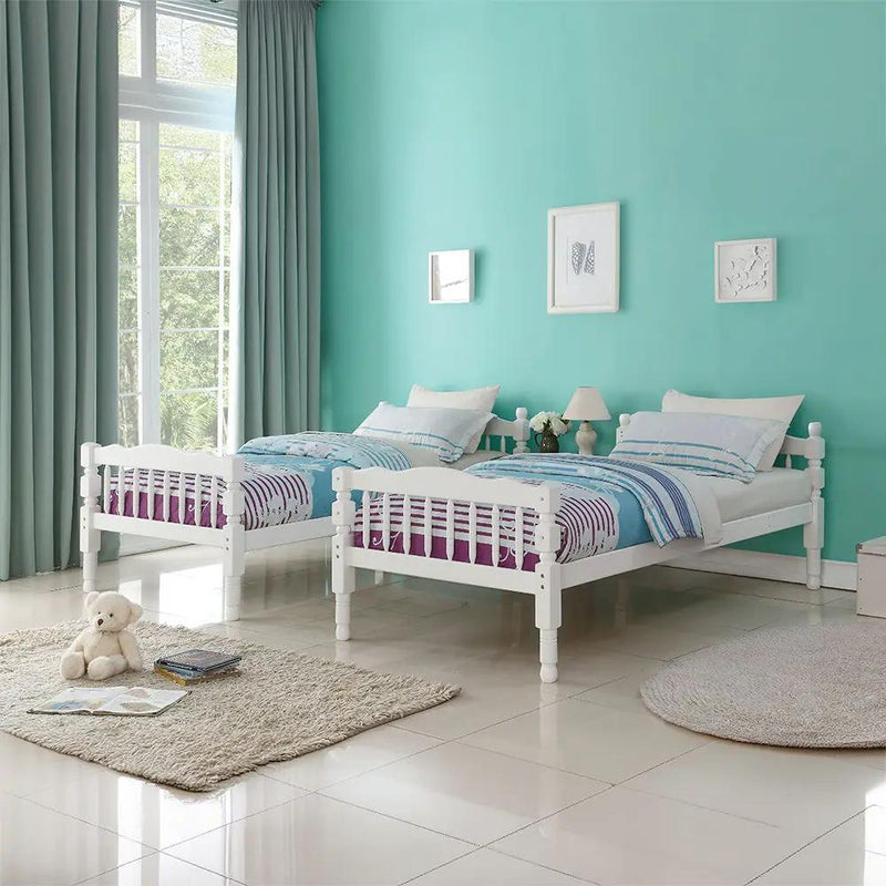 Homestead - Twin Over Twin Bunk Bed - White by Unique Piece Furniture