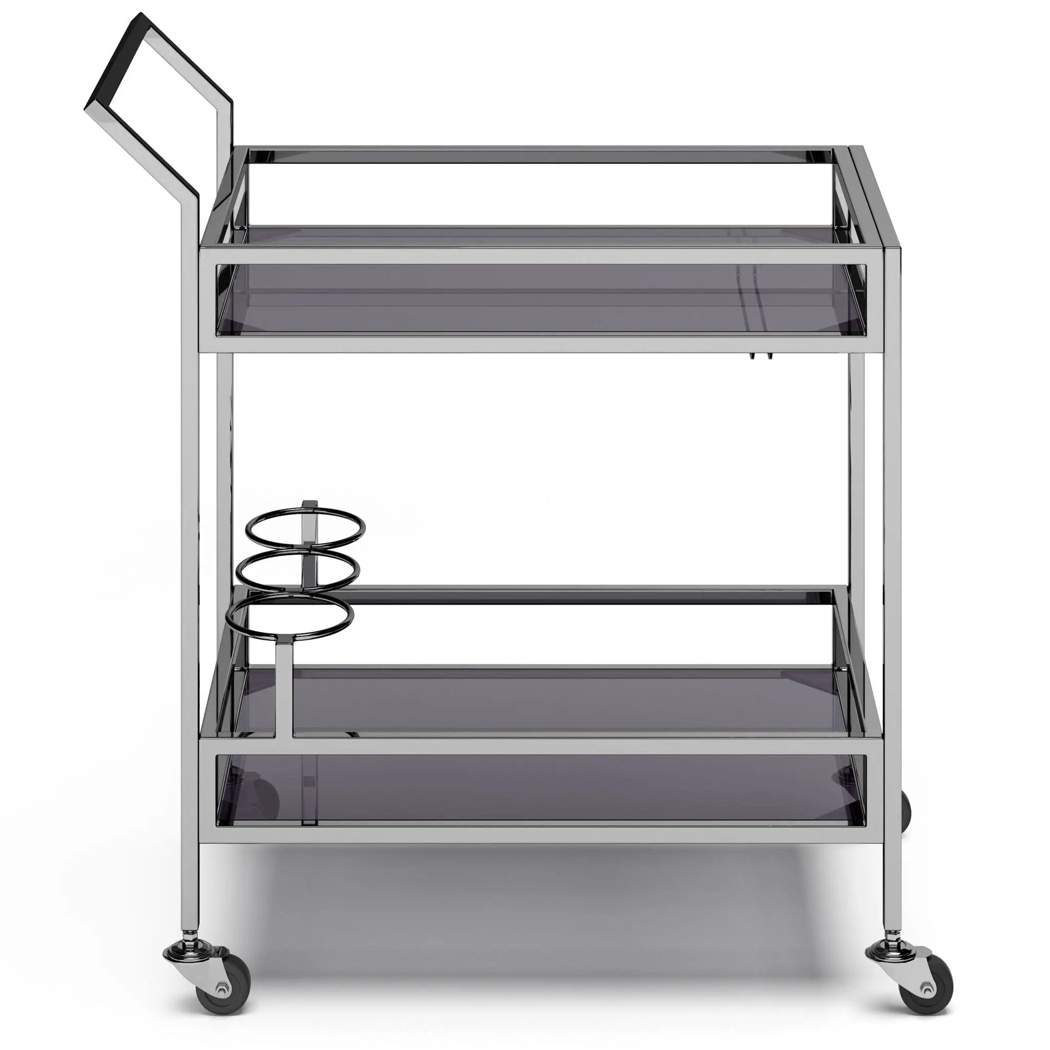 Watts - Bar Cart - Chrome by Unique Piece Furniture