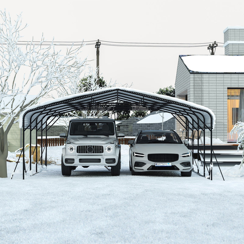 Heavy Duty Carport, All Weather Shelter - Black by HouseOfZazla