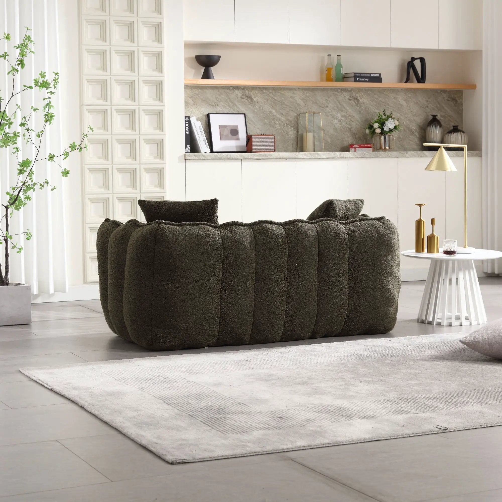 Cozy Beanbag Chair With High Resilience Foam Core For 2 by HouseOfZazla