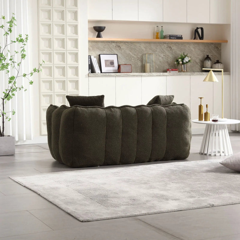 Cozy Beanbag Chair With High Resilience Foam Core For 2 by HouseOfZazla
