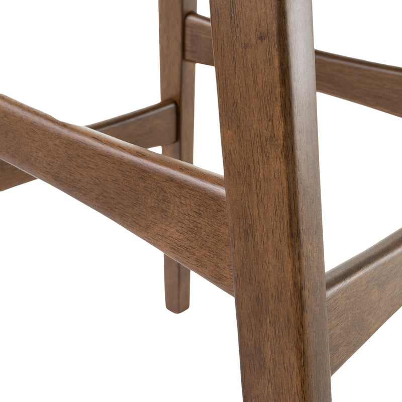 Contemporary Bar Stool With Stylish Seat And Small Backrest by HouseOfZazla