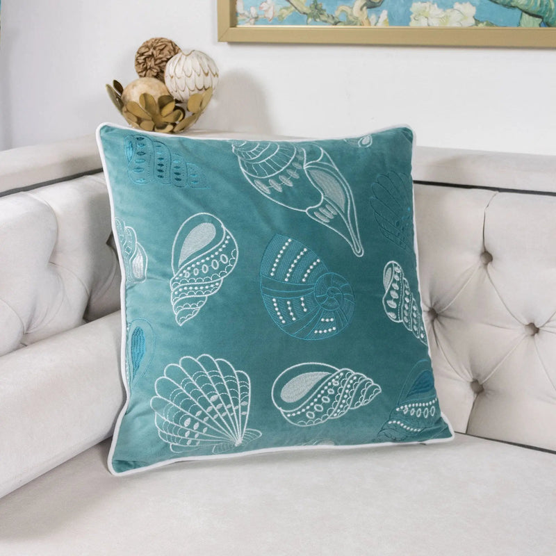 Blue and Spa Seashells Set of 2 by HouseOfZazla