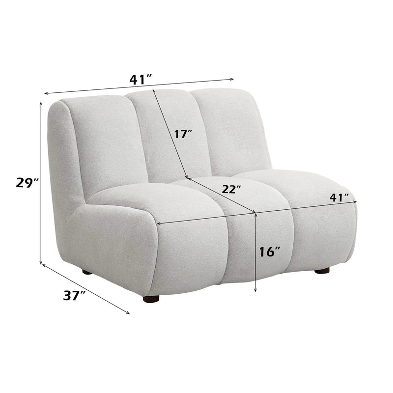 Manilla - Linen Chair - Ivory White by HouseOfZazla