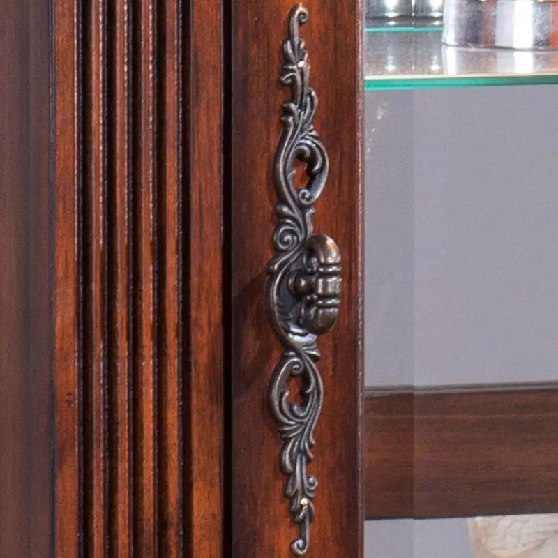 Addy - Curio Cabinet - Cherry by Unique Piece Furniture