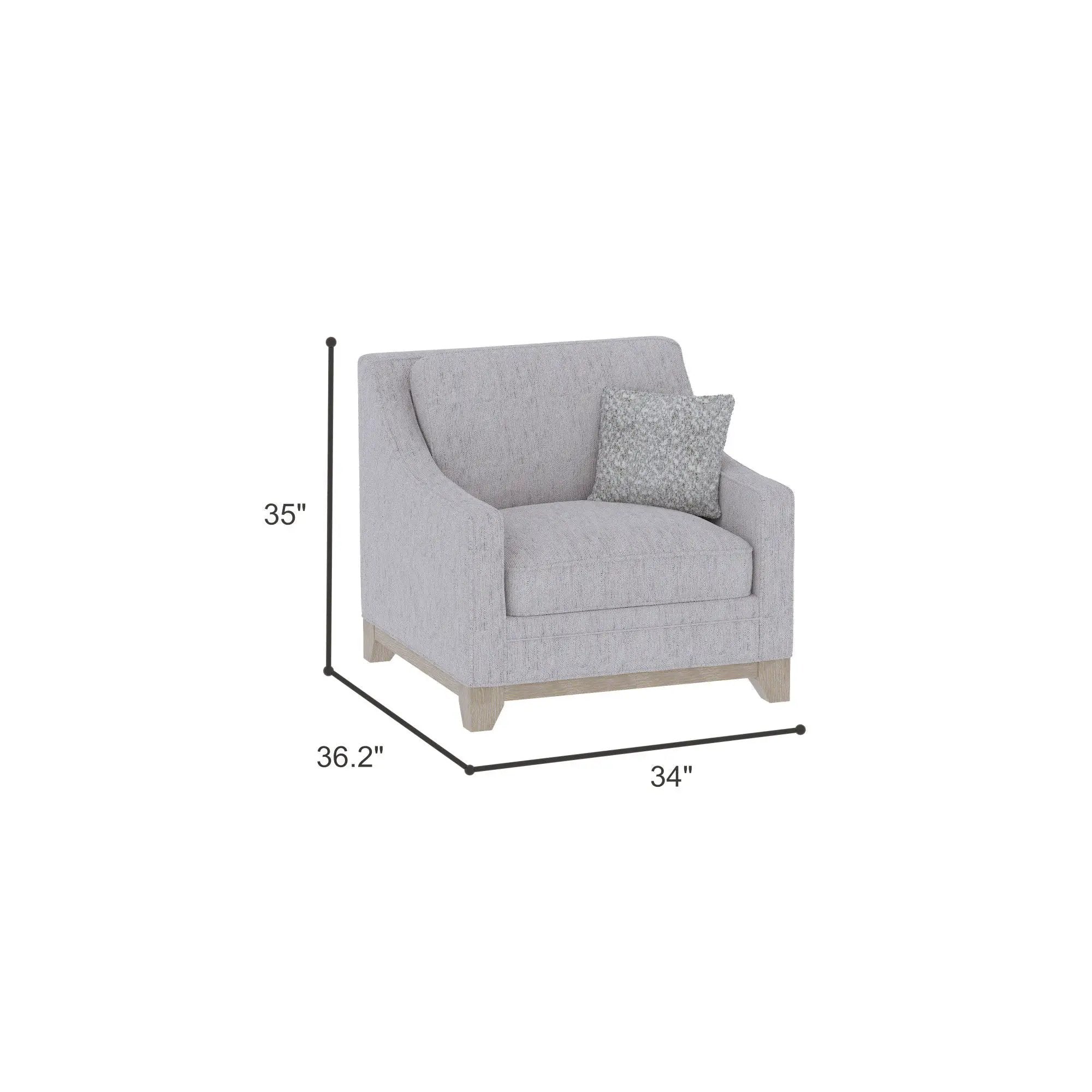 Lounge Chair With Casual Accent - Gray by HouseOfZazla