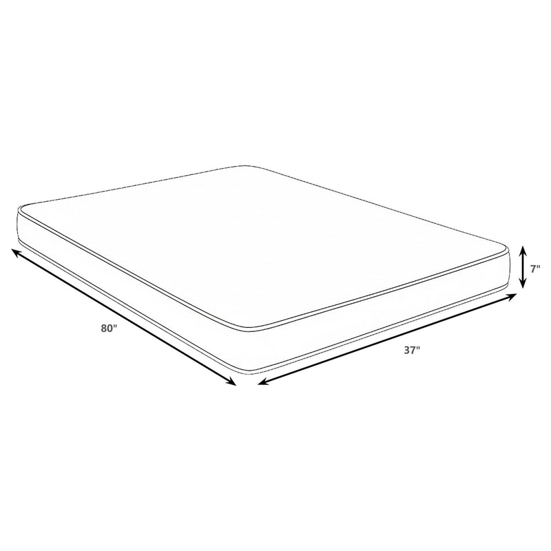 Kenyon 7-inch Twin XL Bamboo Cover Firm Foam Mattress by Unique Piece Furniture