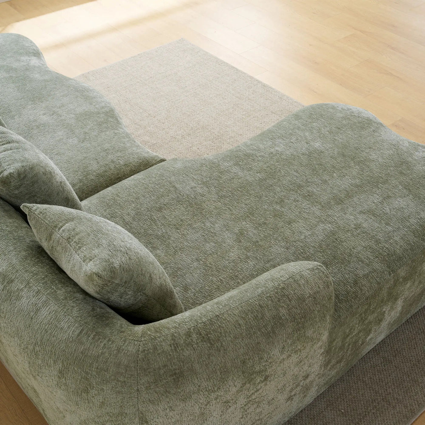 Modular L-Shape Sectional Sofa With Curved Chaise by HouseOfZazla