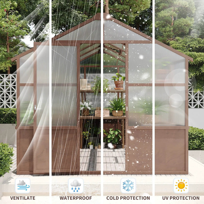 8x10 FT Greenhouse Kit by HouseOfZazla