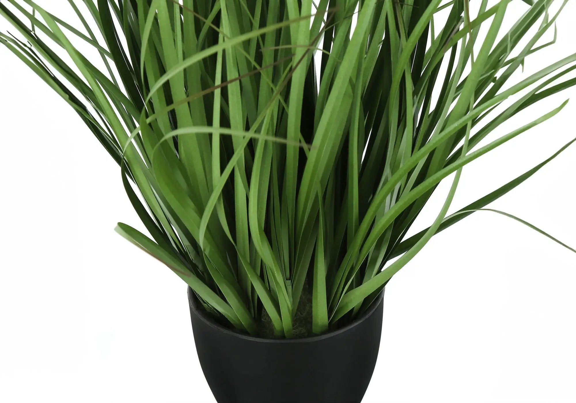 23" Tall, Artificial Plant, Grass, Indoor, Faux, Fake, Table, Greenery, Potted, Real Touch, Decorative - Green / Black by Unique Piece Furniture