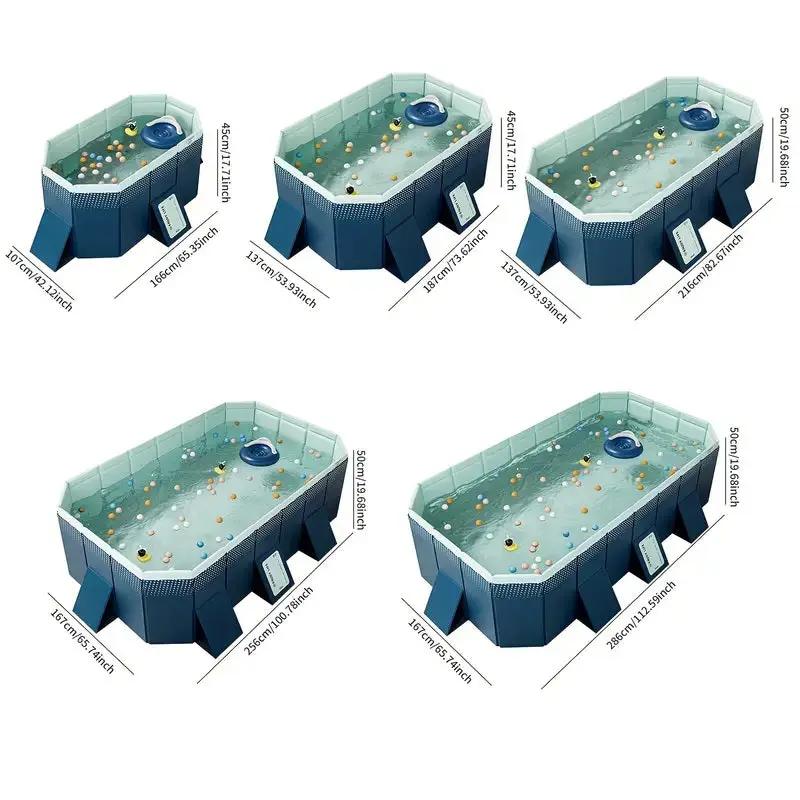 2.1m PVC Folding Pool (Not Inflatable) by HouseOfZazla