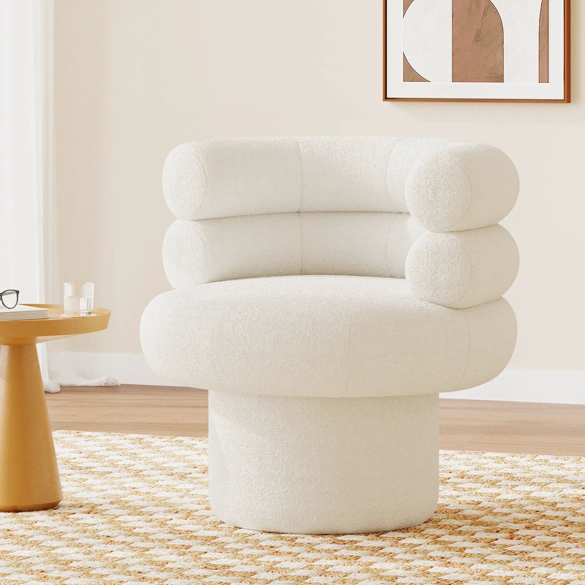 Round Swivel Accent Chair For Living Room by HouseOfZazla