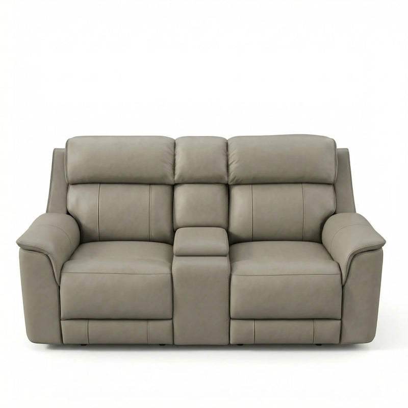Oslo - Dual Power Reclining Loveseat With Console by Unique Piece Furniture