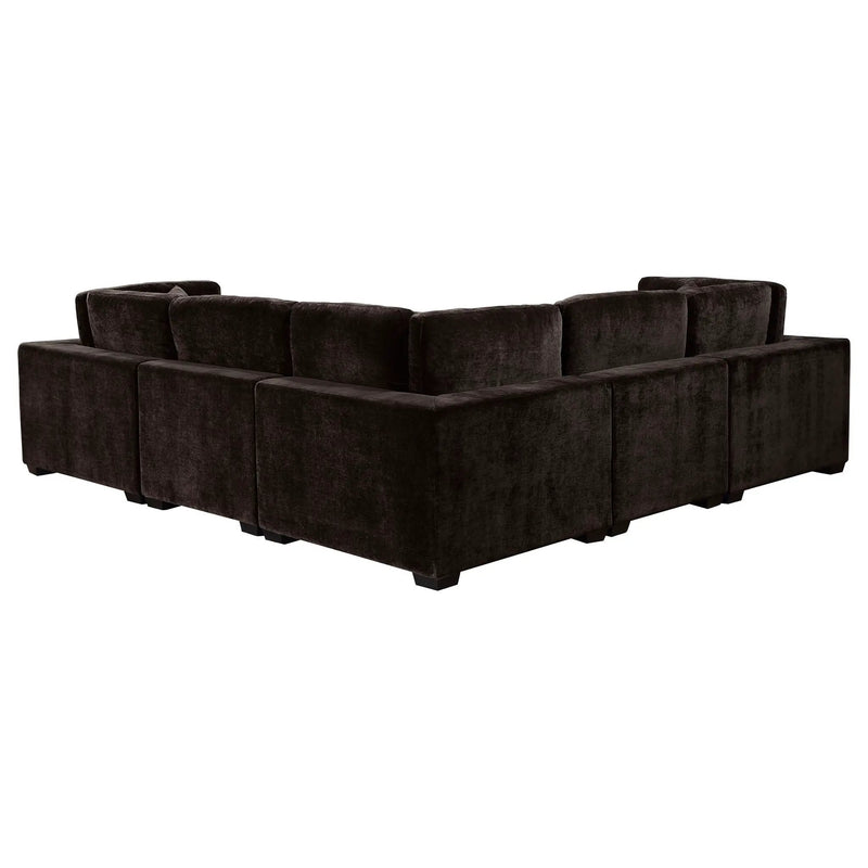 Lakeview 6-piece Upholstered Modular Sectional Chocolate by Unique Piece Furniture