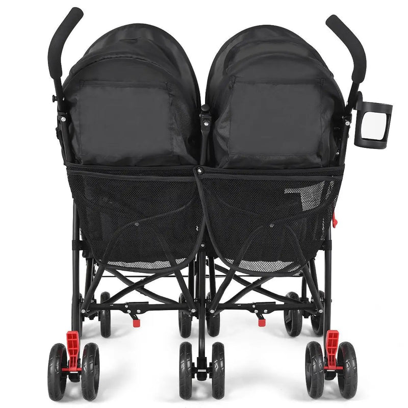 Foldable Twin Baby Double Stroller Ultralight Umbrella Kids Stroller by DirectDeals