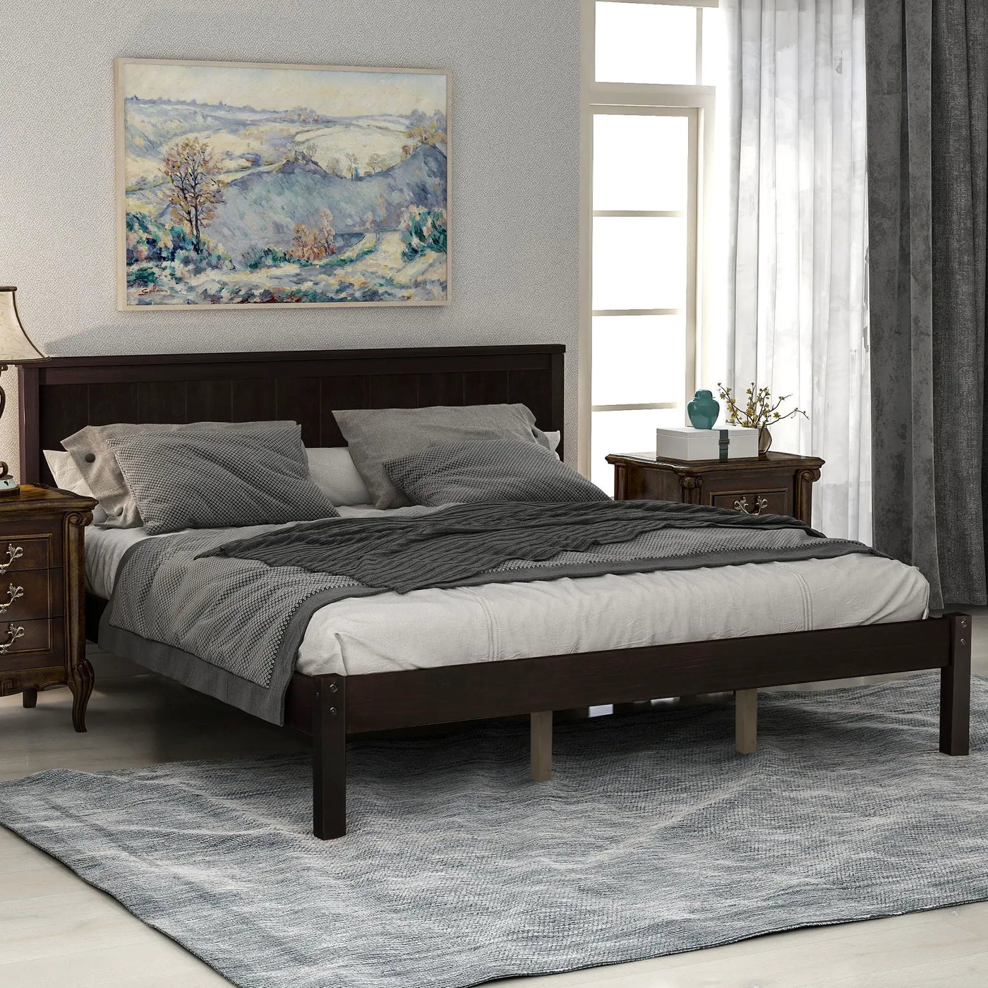 Platform Bed Frame With Headboard by Unique Piece Furniture