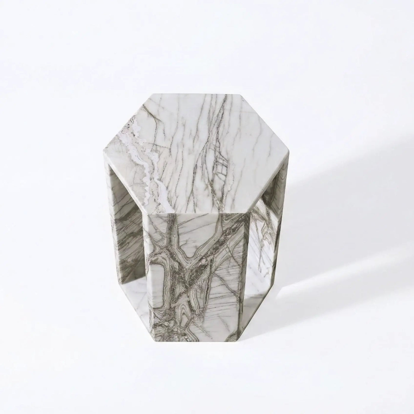 Modern Minimalist Hexagon Side Table by HouseOfZazla