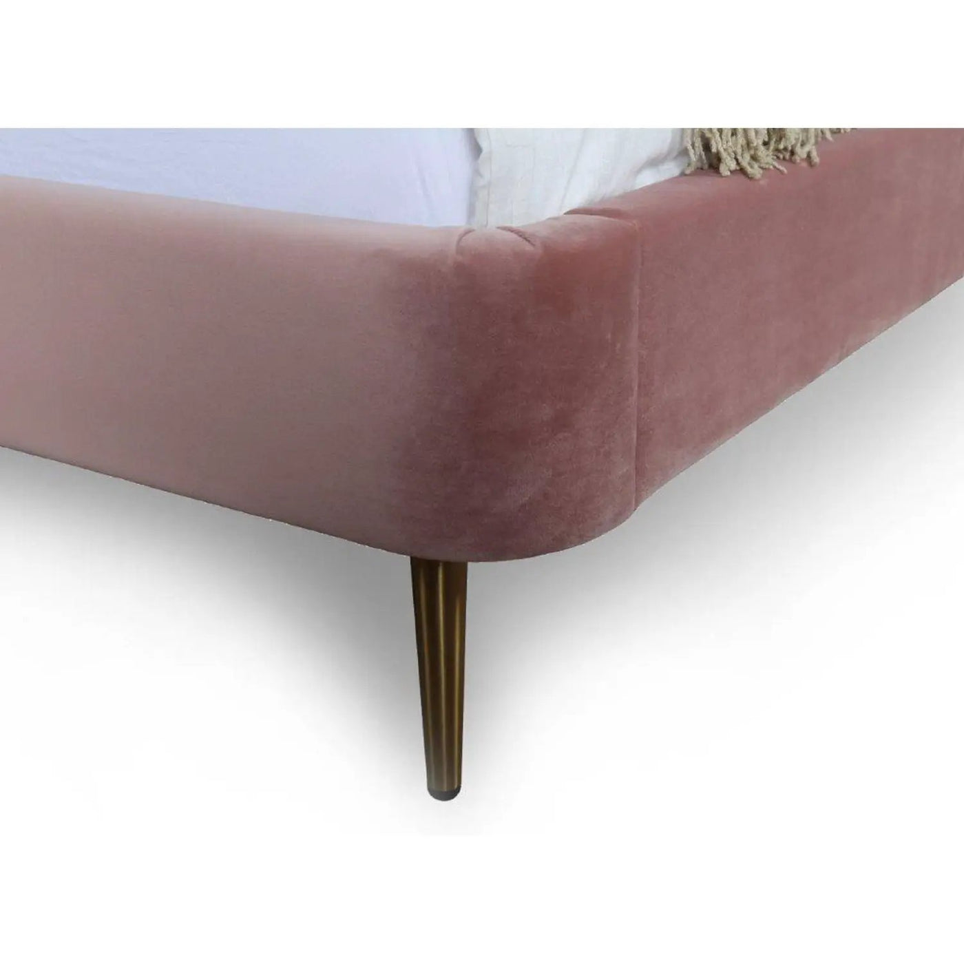 Upholstered Bed With Curved Headboard by HouseOfZazla