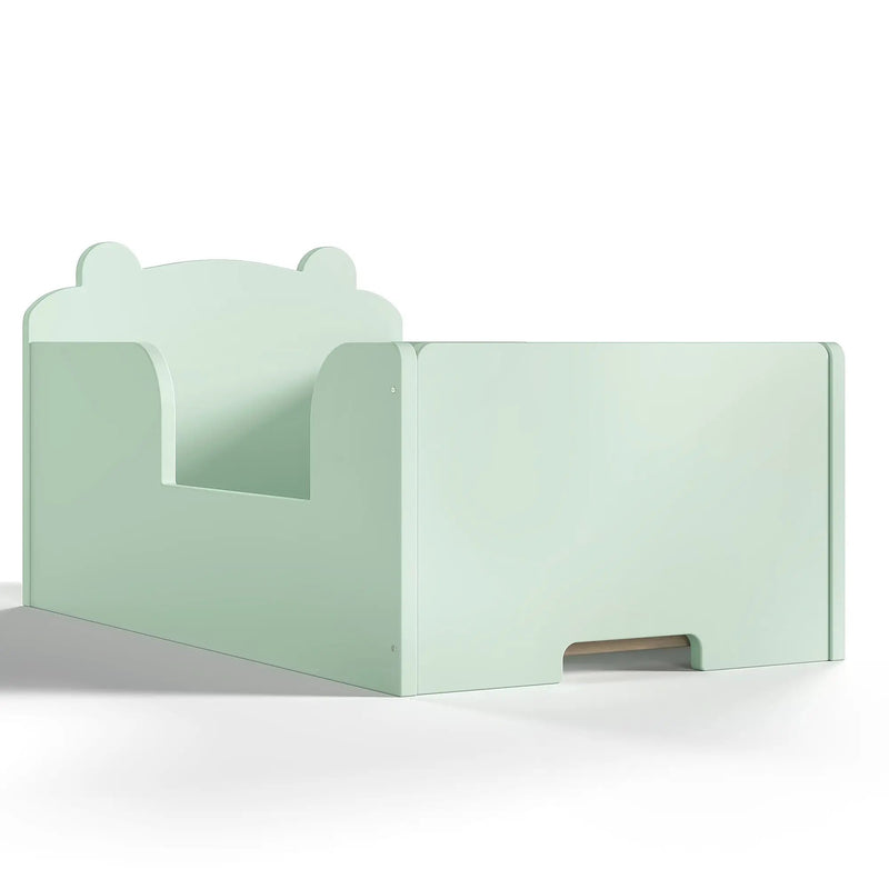 Toddler Floor Bed Frame, Bear Shape Cot Bed for Boys and Girls Ages 3-6 by HouseOfZazla