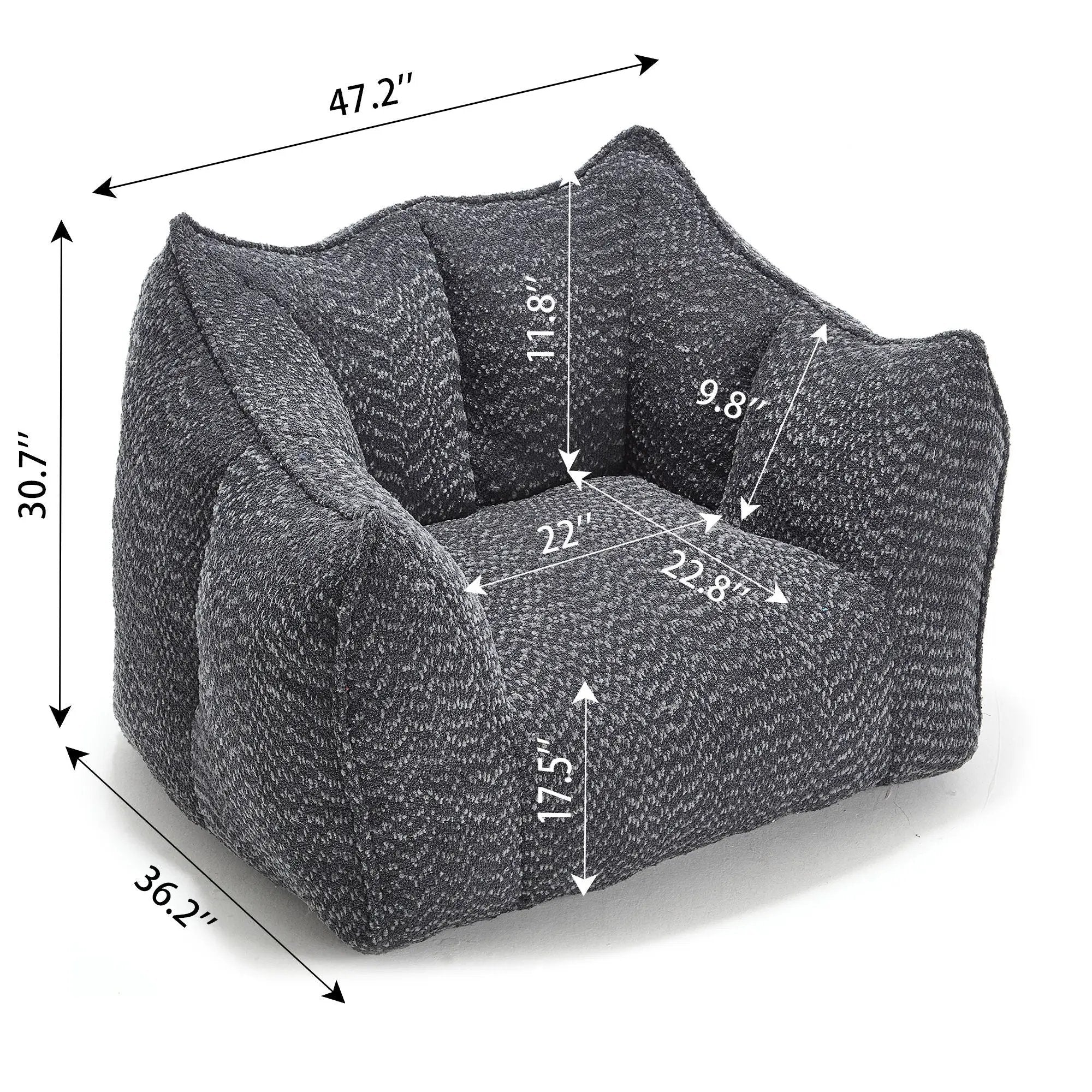 Comfortable Sofa Chairs With Highly Resilient Foam For Living Rooms And Bedrooms by Unique Piece Furniture