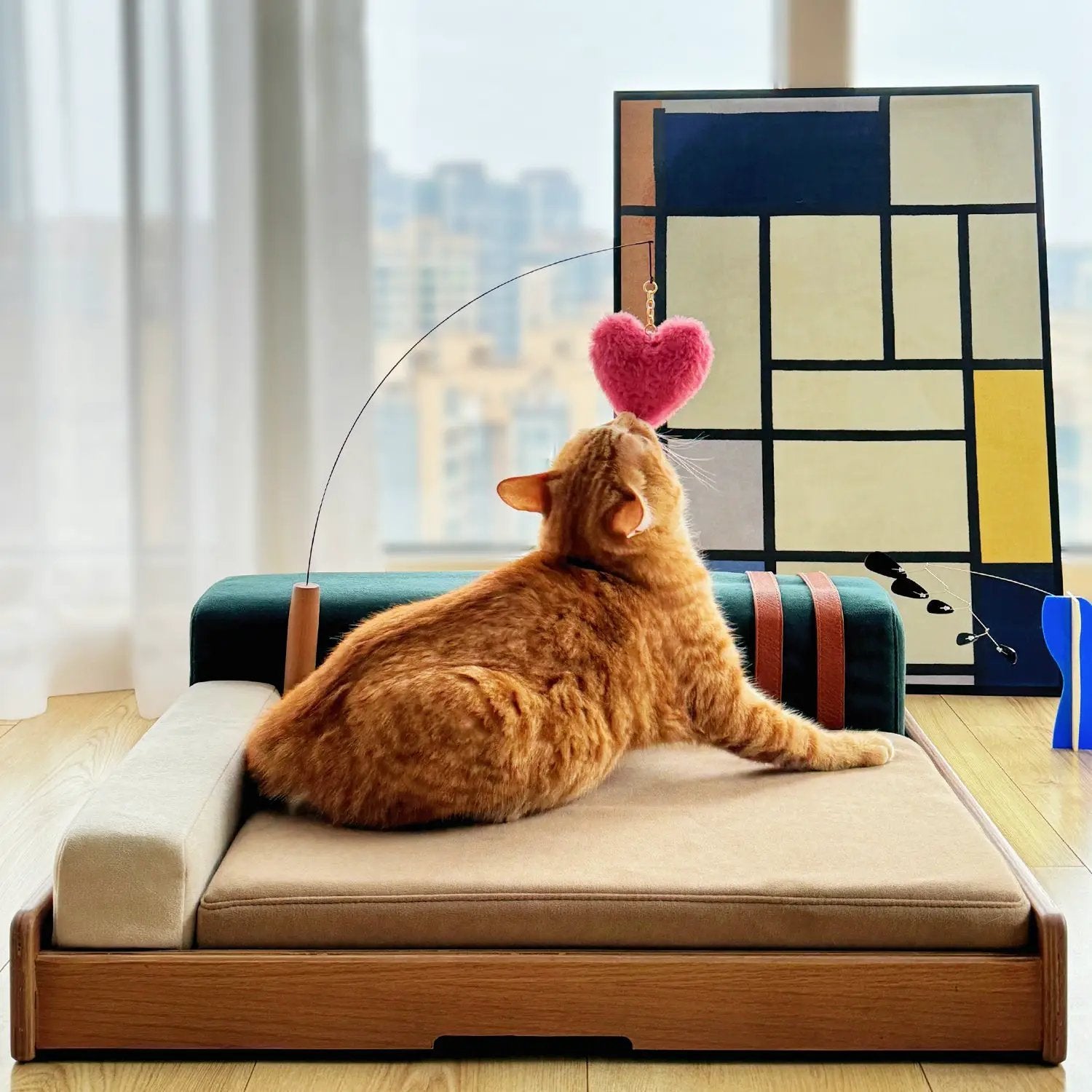Modern Wooden Pet Bed for Cats and Dogs by HouseOfZazla