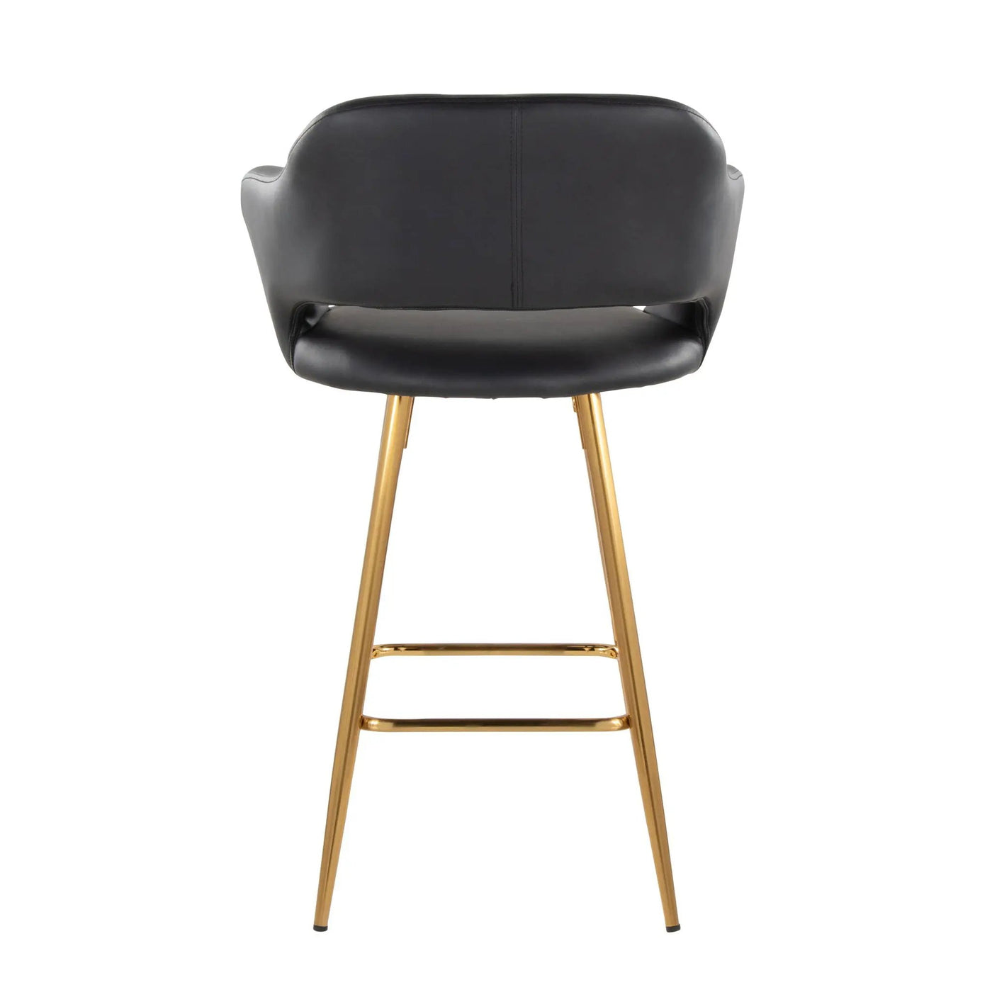 Margarite - Contemporary Fixed Height Counter Stool With Footrest (Set of 2) With Square by HouseOfZazla
