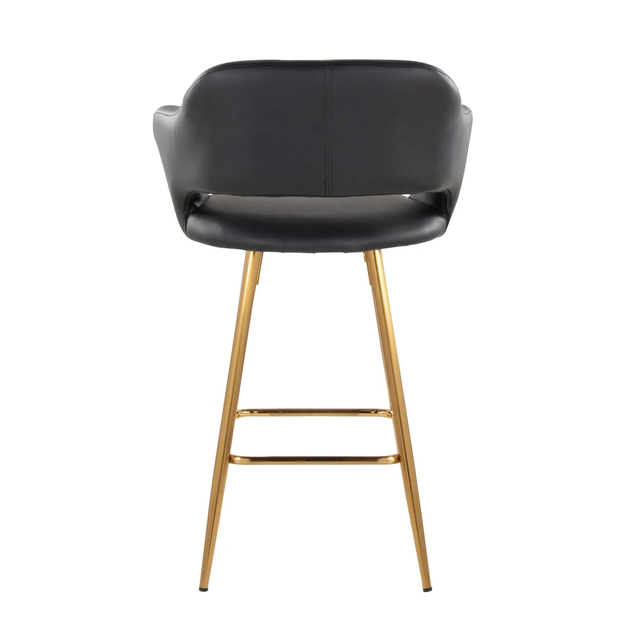 Margarite - Contemporary Fixed Height Counter Stool With Footrest (Set of 2) With Square by Unique Piece Furniture