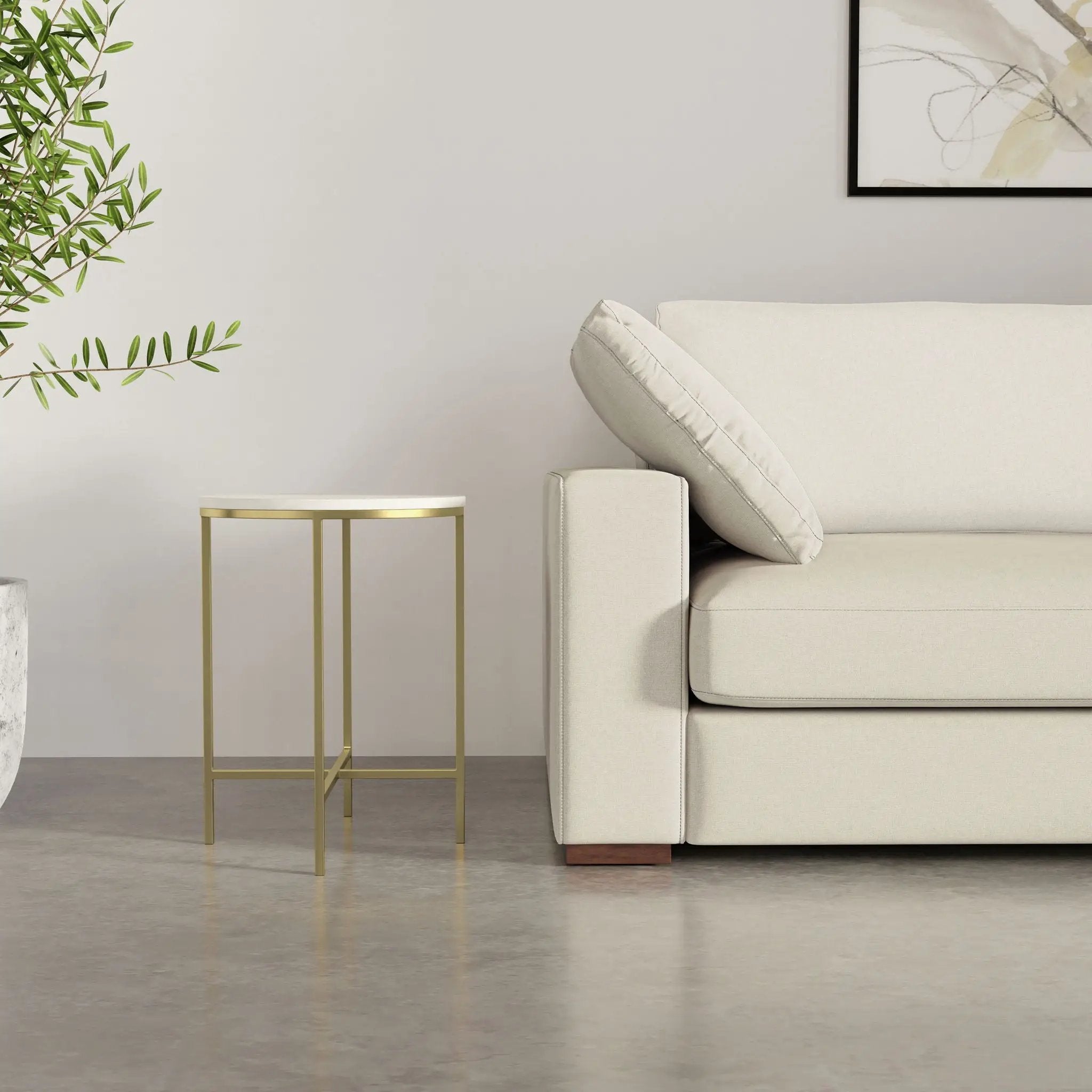 Tara - Side Table - Gold by Unique Piece Furniture