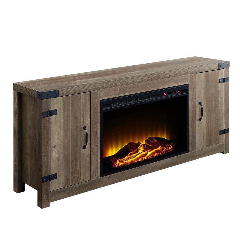 Tobias - Fireplace - Oak / Rustic by HouseOfZazla