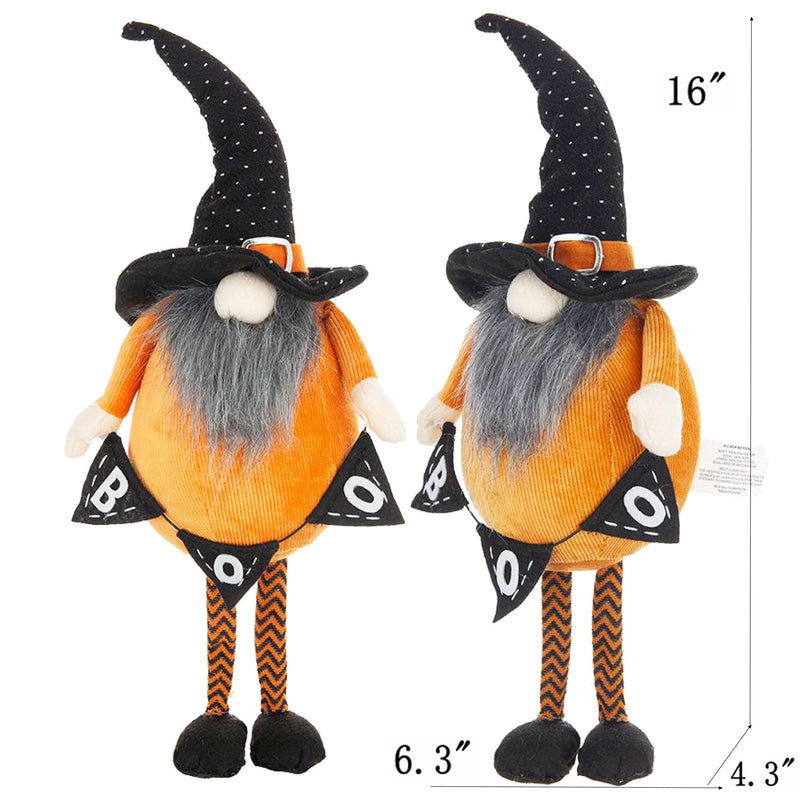 Standing Gnome With Gnome & Holding Banner, For Halloween Decor by HouseOfZazla