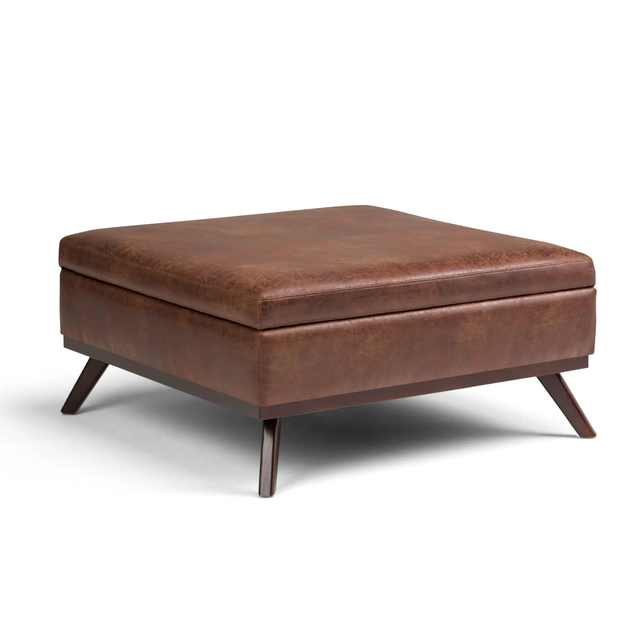 Owen - Multifunctional Square Coffee Table Storage Ottoman by Unique Piece Furniture