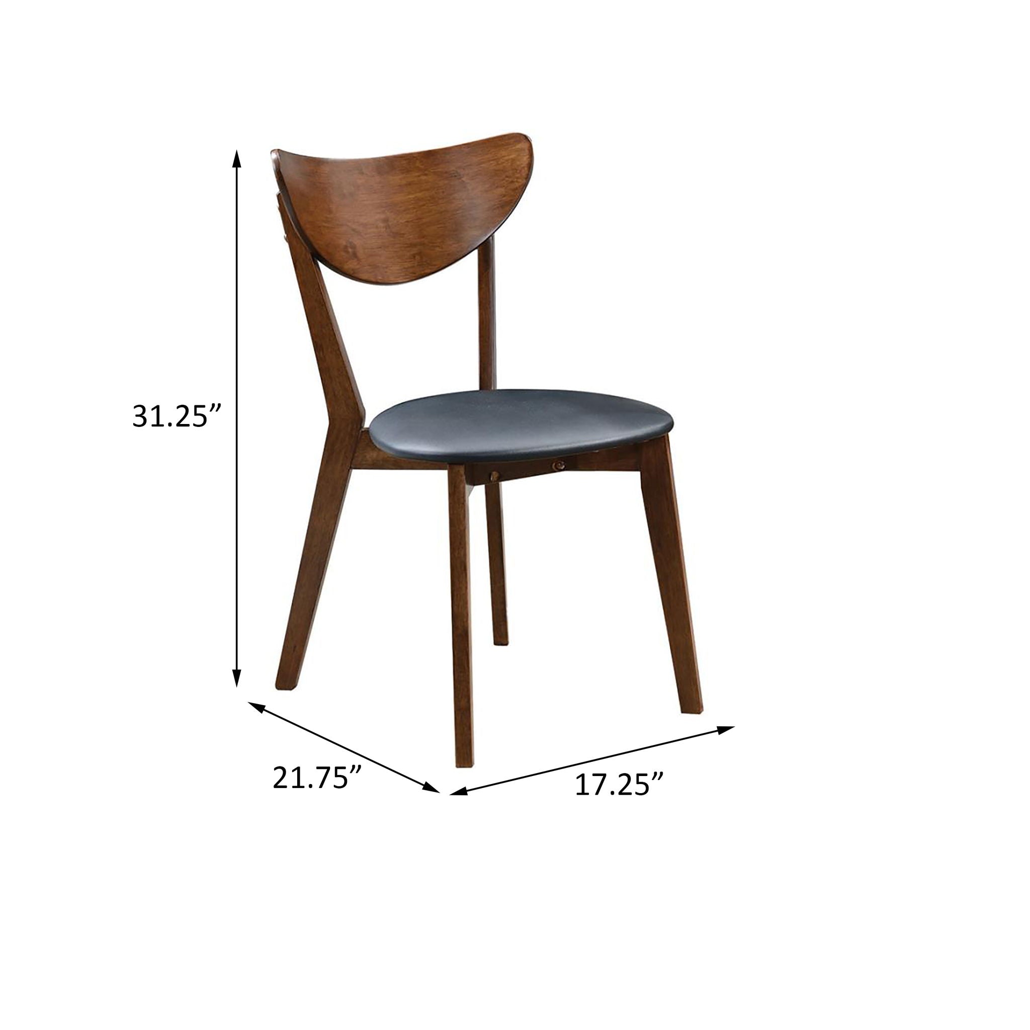 Marvin - Open Back Side Chairs (Set of 2) - Black by HouseOfZazla