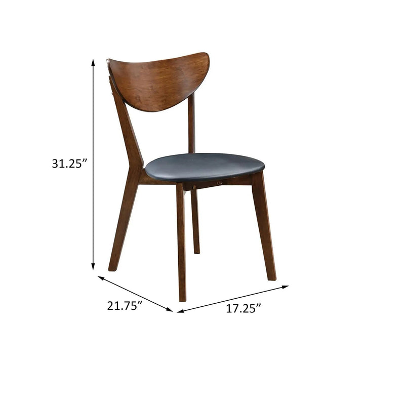 Marvin - Open Back Side Chairs (Set of 2) - Black by HouseOfZazla