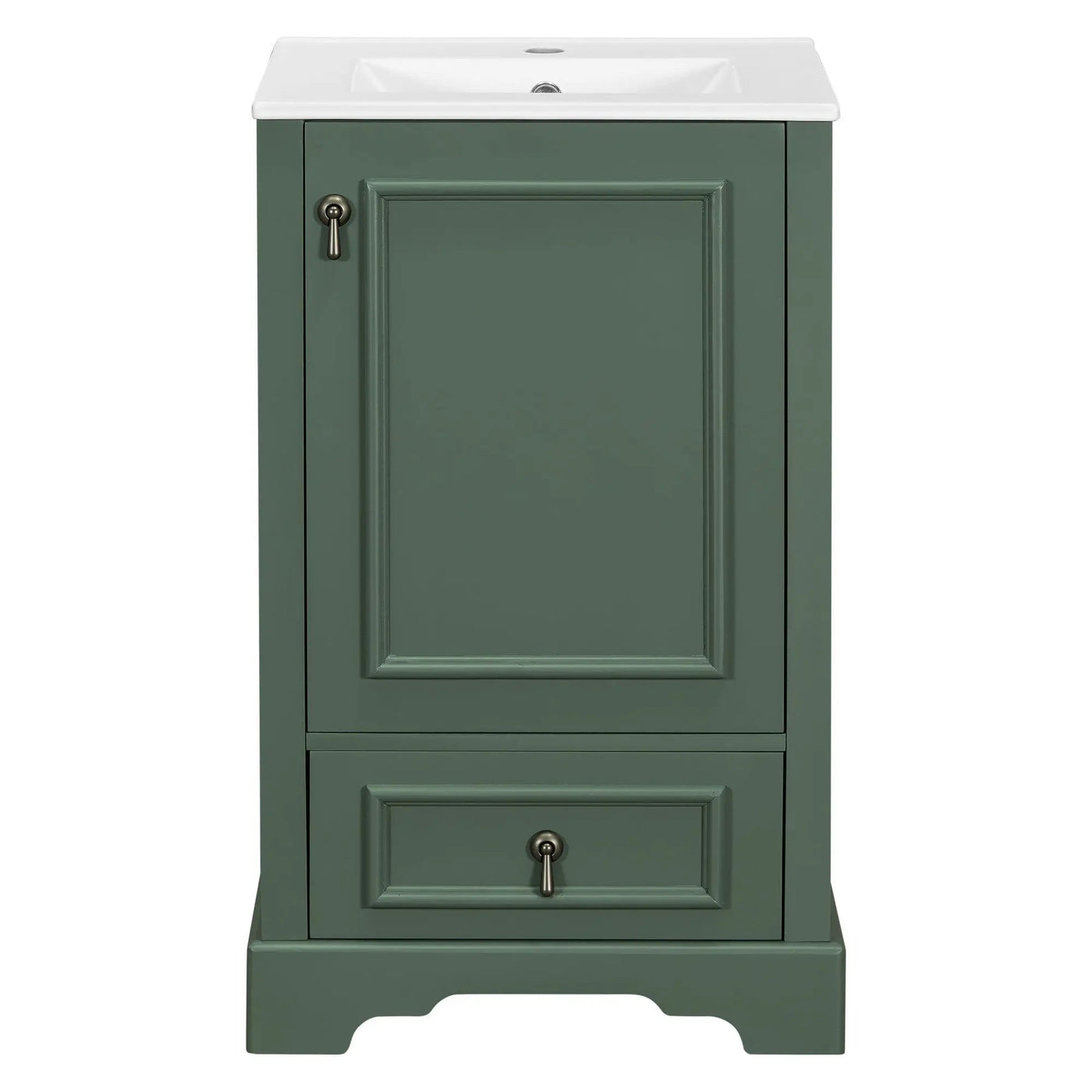 Bathroom Vanity With Sink, Soft Close Door, Adjustable U-Shaped Shelf by Unique Piece Furniture