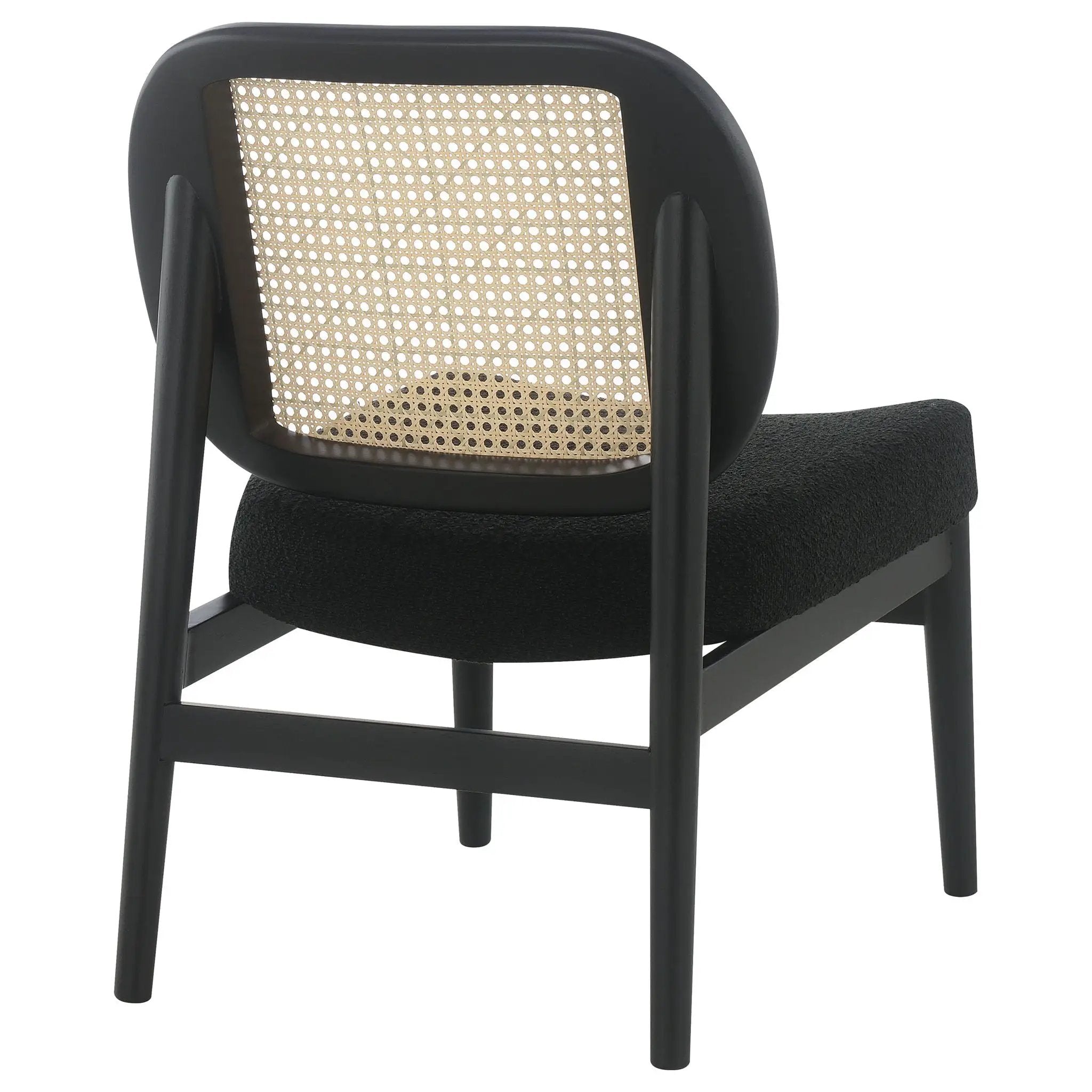 Quinne - Accent Chair With Padded Seat - Black by HouseOfZazla