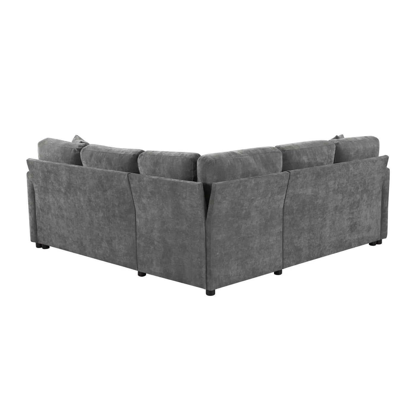 Modern L Shaped Sectional Sofa Bed With Hidden Storage Upholstery by HouseOfZazla
