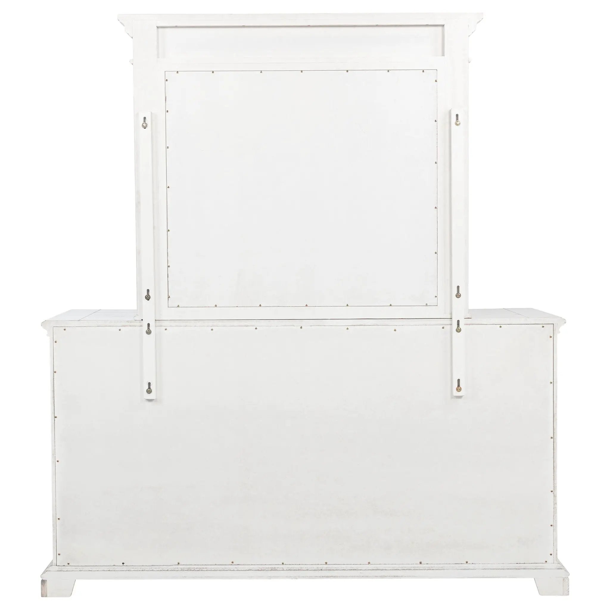 McKinney 6-drawer Bedroom Dresser with Mirror Vintage White by Unique Piece Furniture
