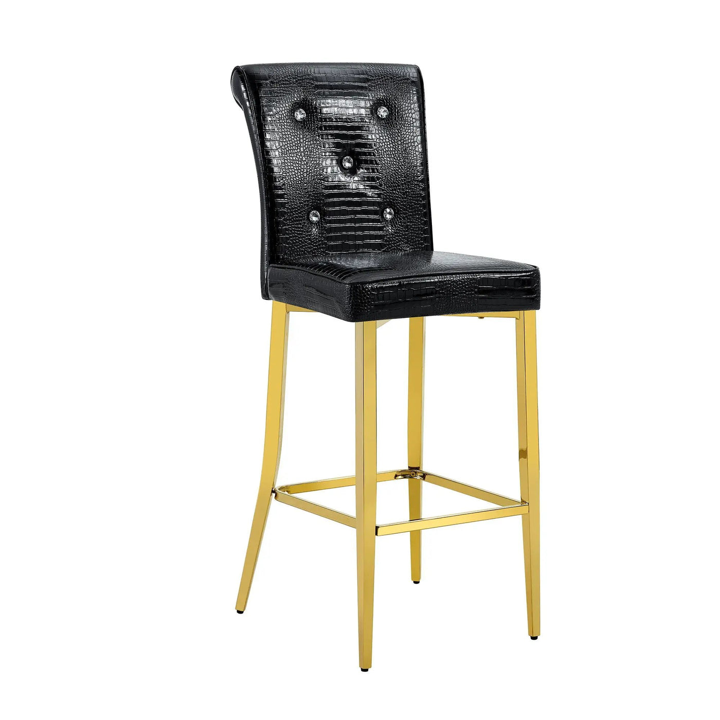 Bar Chairs With Crystal Clasp Design (Set of 2) by HouseOfZazla