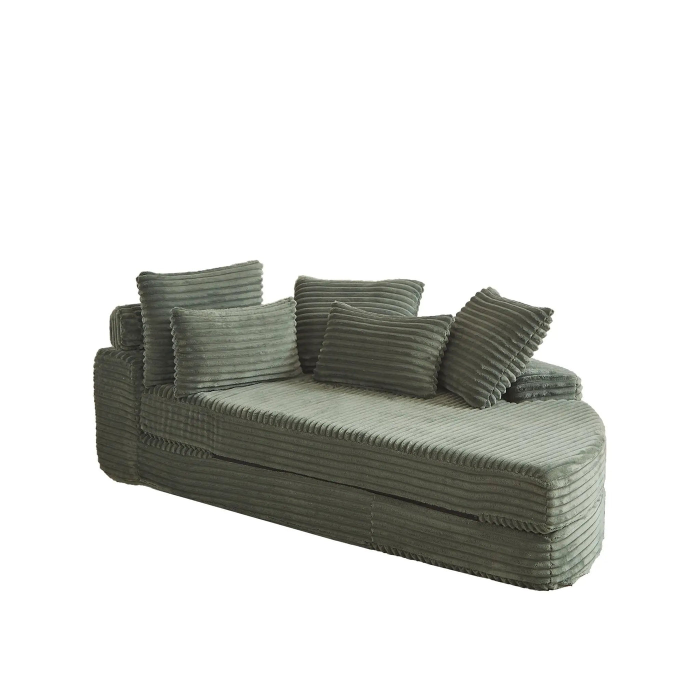 Semi Circular 2 In 1 Sofa Bed With Neck Pillow by HouseOfZazla