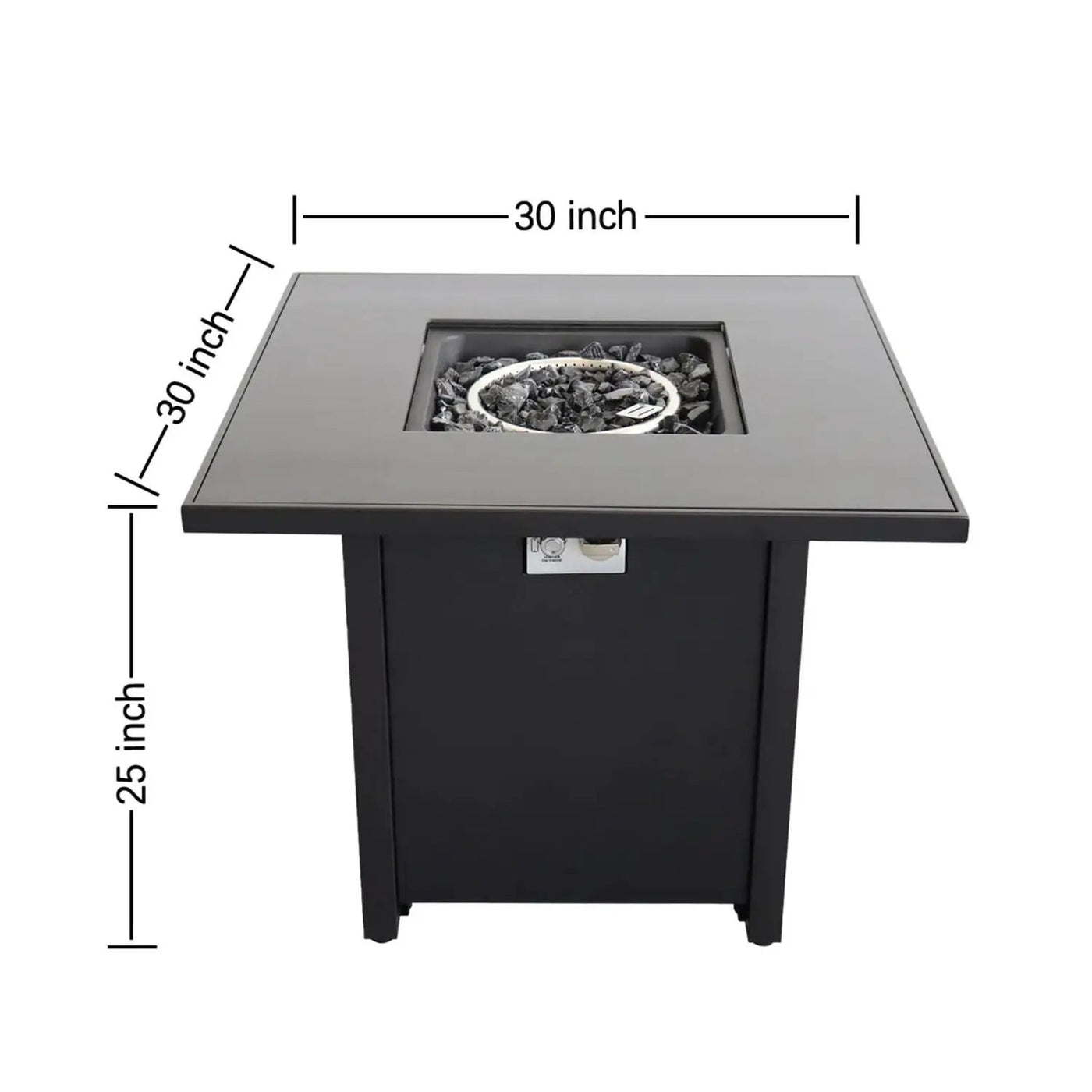 Powdercoated Fire Pit With Top by Unique Piece Furniture