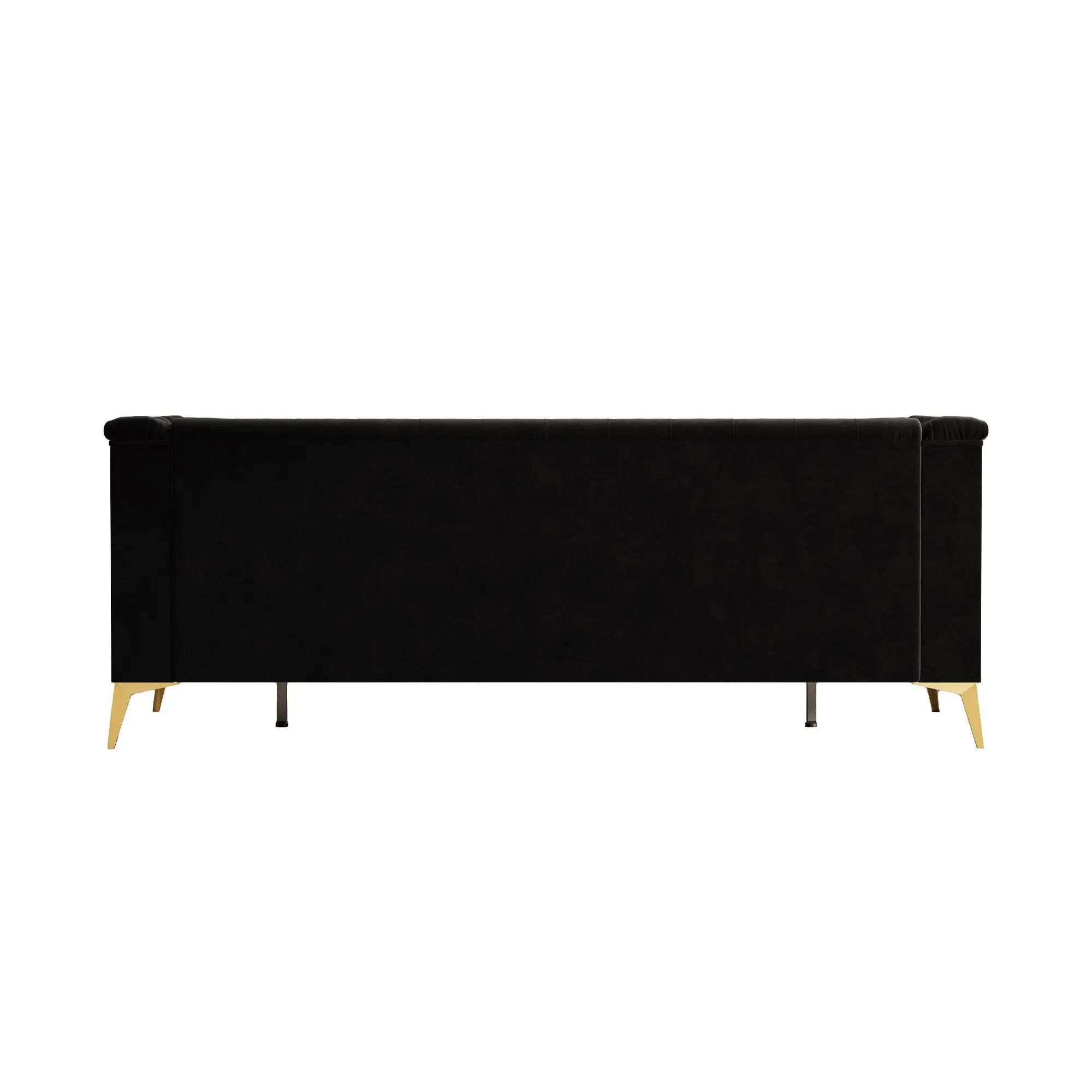 Luxurious Sofa With Legs, Modern Chesterfield Design, Tufted Upholstery, 3 Seat Couch For Living Room And Office by HouseOfZazla