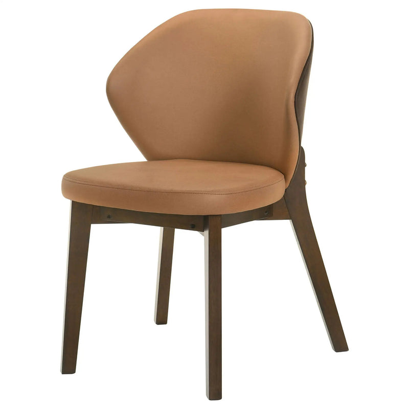 Randolph Dining Side Chair Butterscotch and Brown (Set of 2) by Unique Piece Furniture