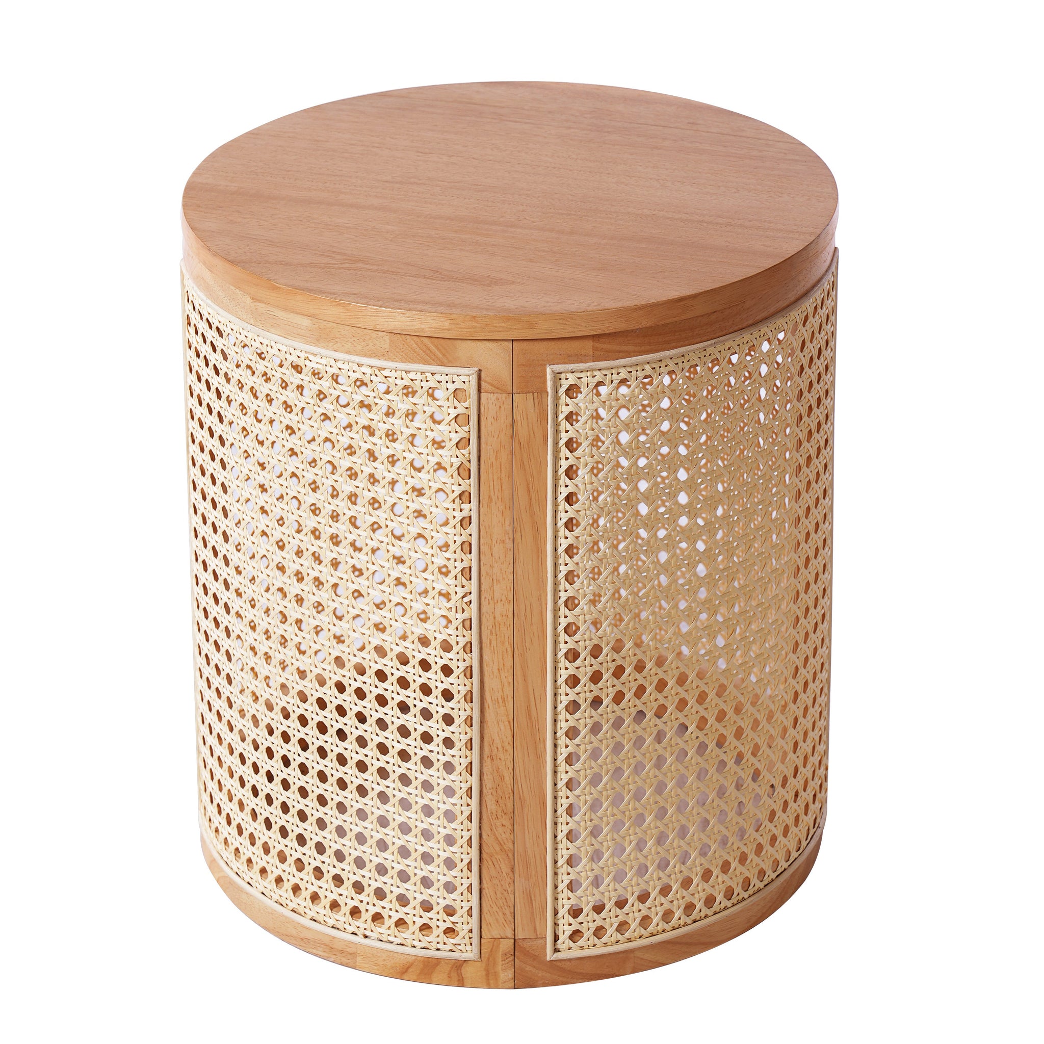 Rubber Solid Wood Side Table by BLAKHOM