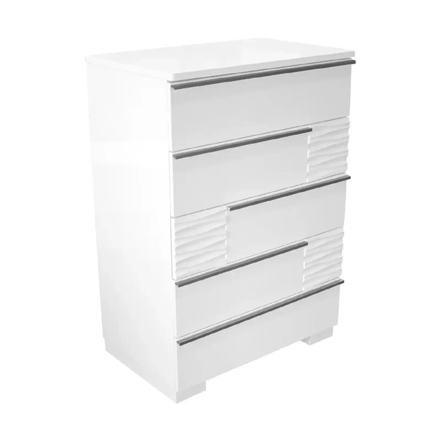 5 Drawer Chest, Bedroom - White by Unique Piece Furniture