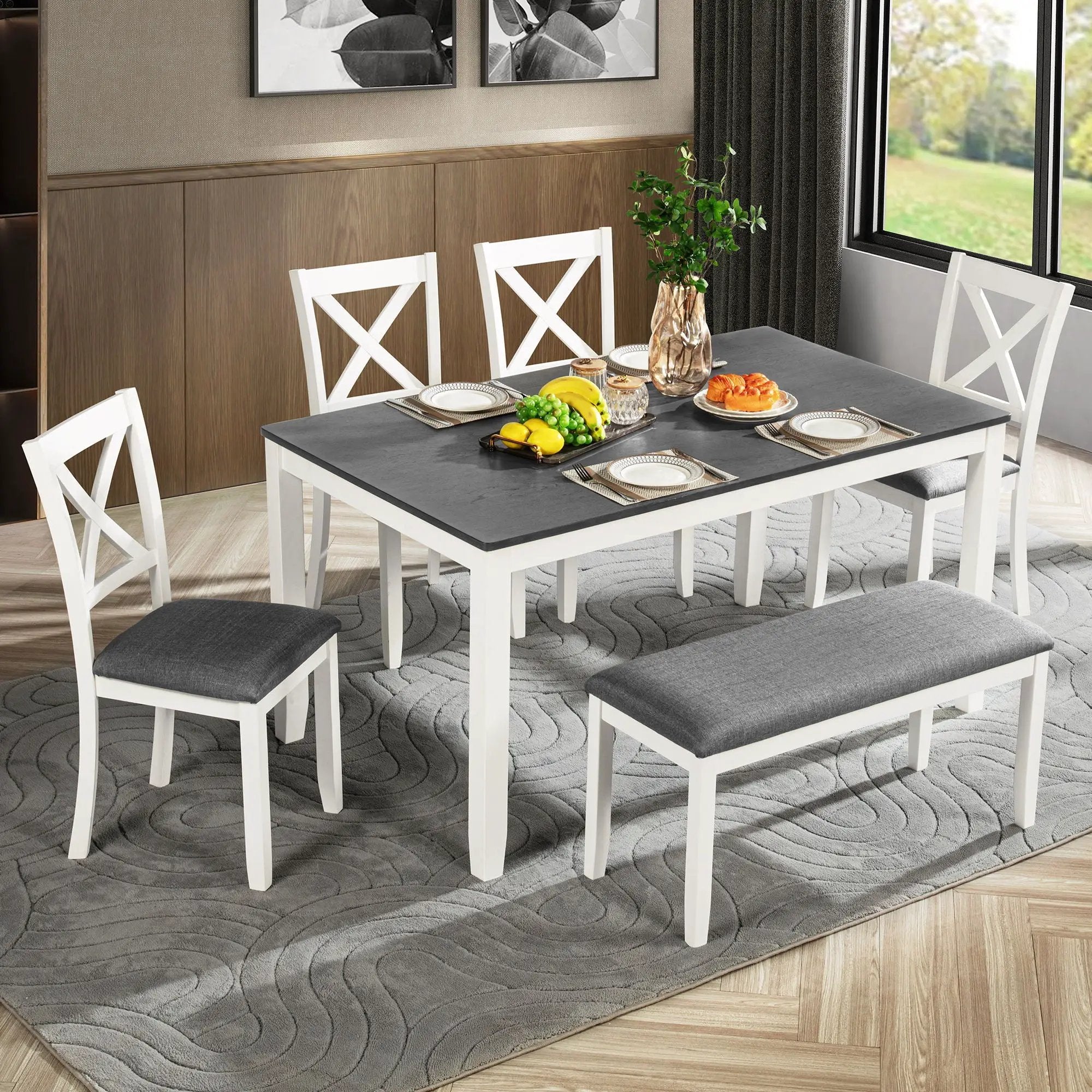 Modern Dining Table Set With Chairs For Kitchen by Unique Piece Furniture