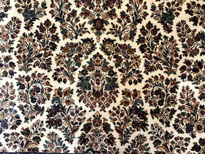Karastan Rug 8.8 x 10.6 Ivory Sarouk #700/760, Wool Discontinued Original 700 Series by Jewel Rugs