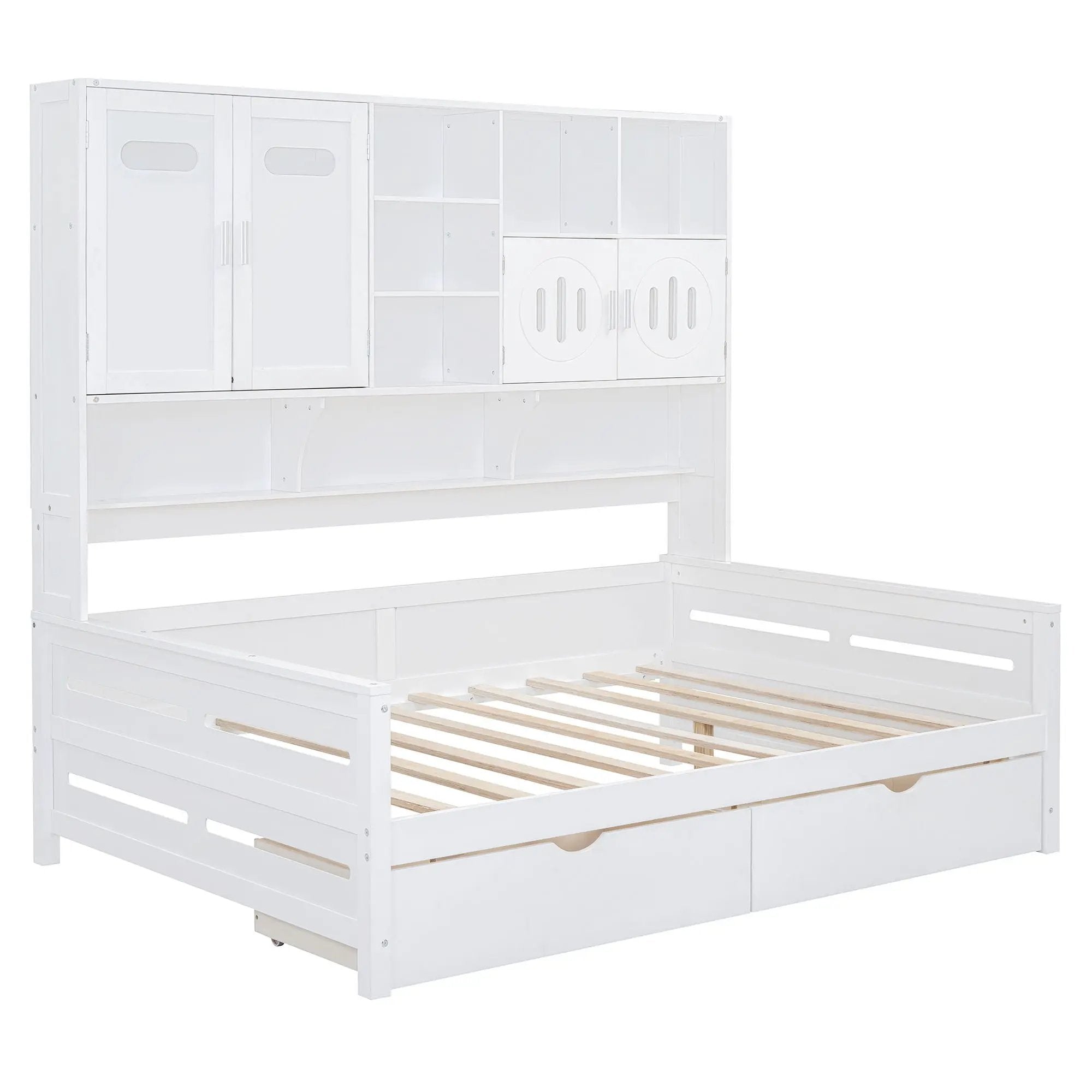 Daybed With All-In-One Cabinet And Shelf by HouseOfZazla