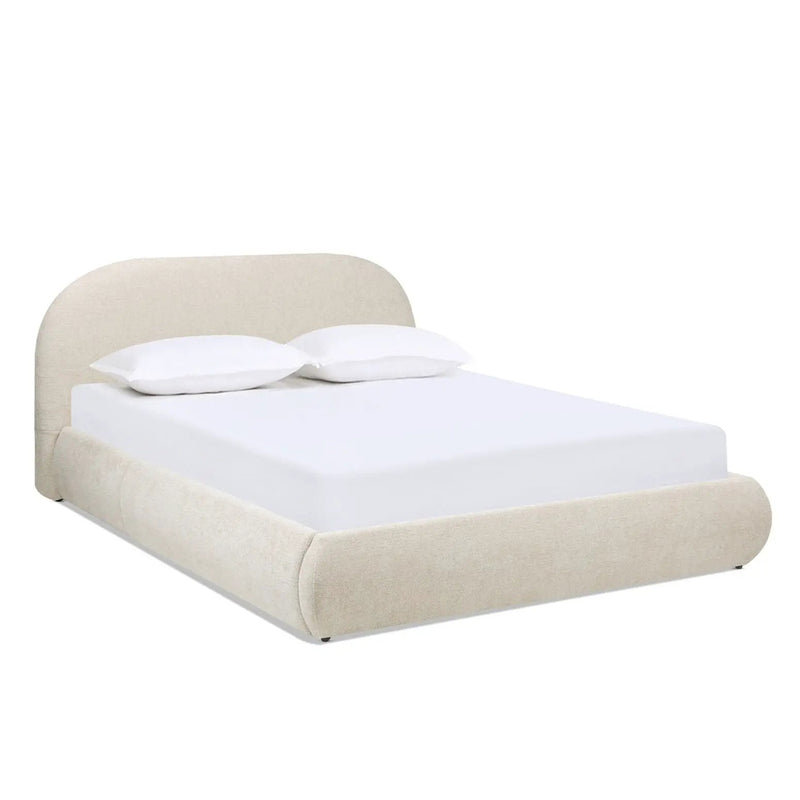 Archie Puffy Grounded - Upholstered Platform Bed by Unique Piece Furniture