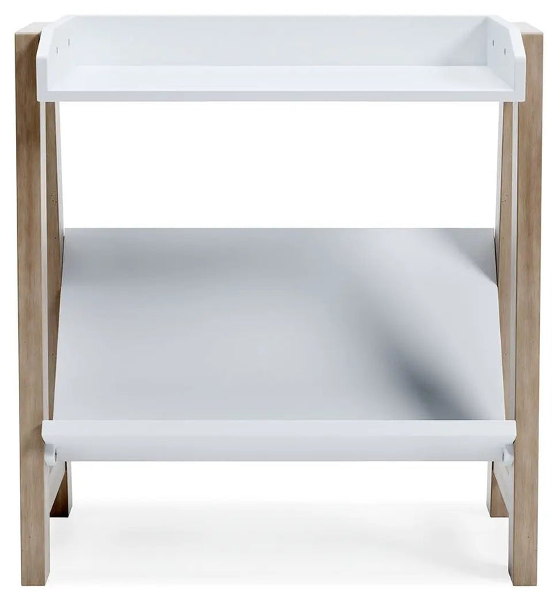Blariden - Small Bookcase - White / Tan by Unique Piece Furniture