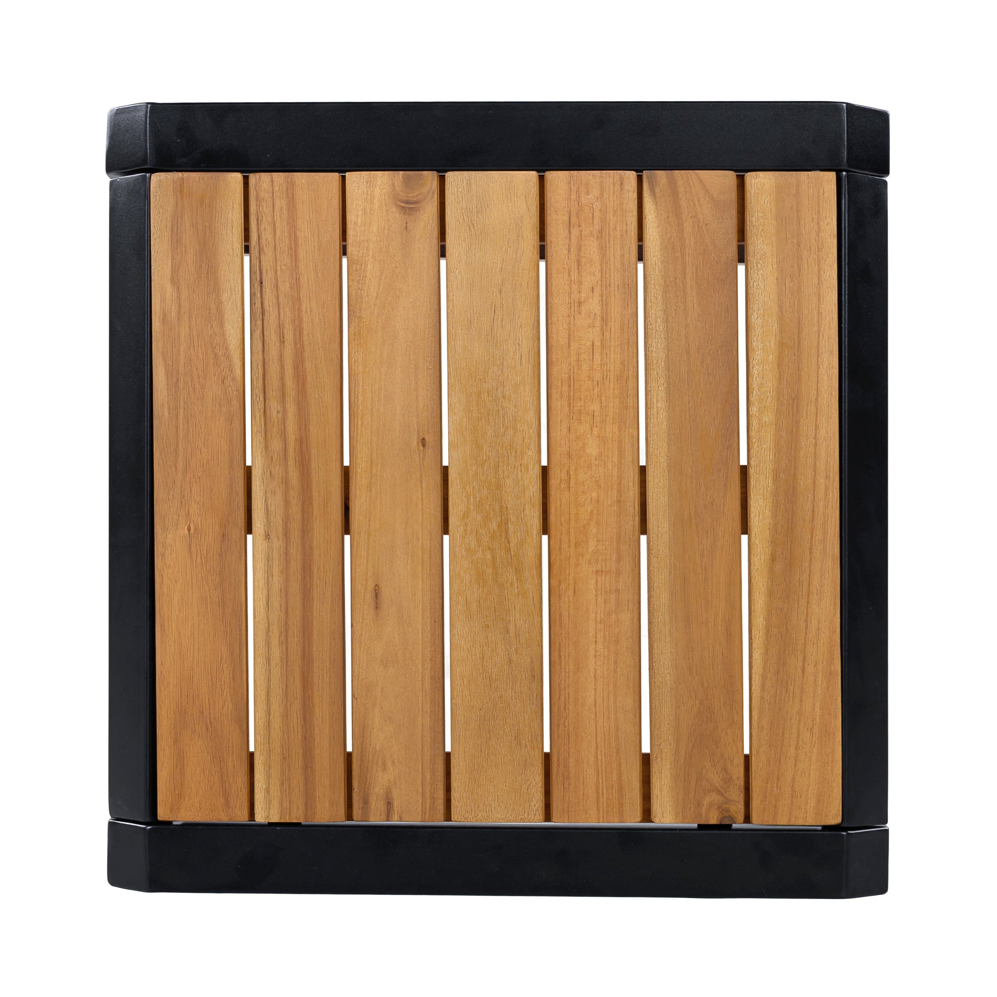 Outdoor Side Table with Teak Wood Top by HouseOfZazla